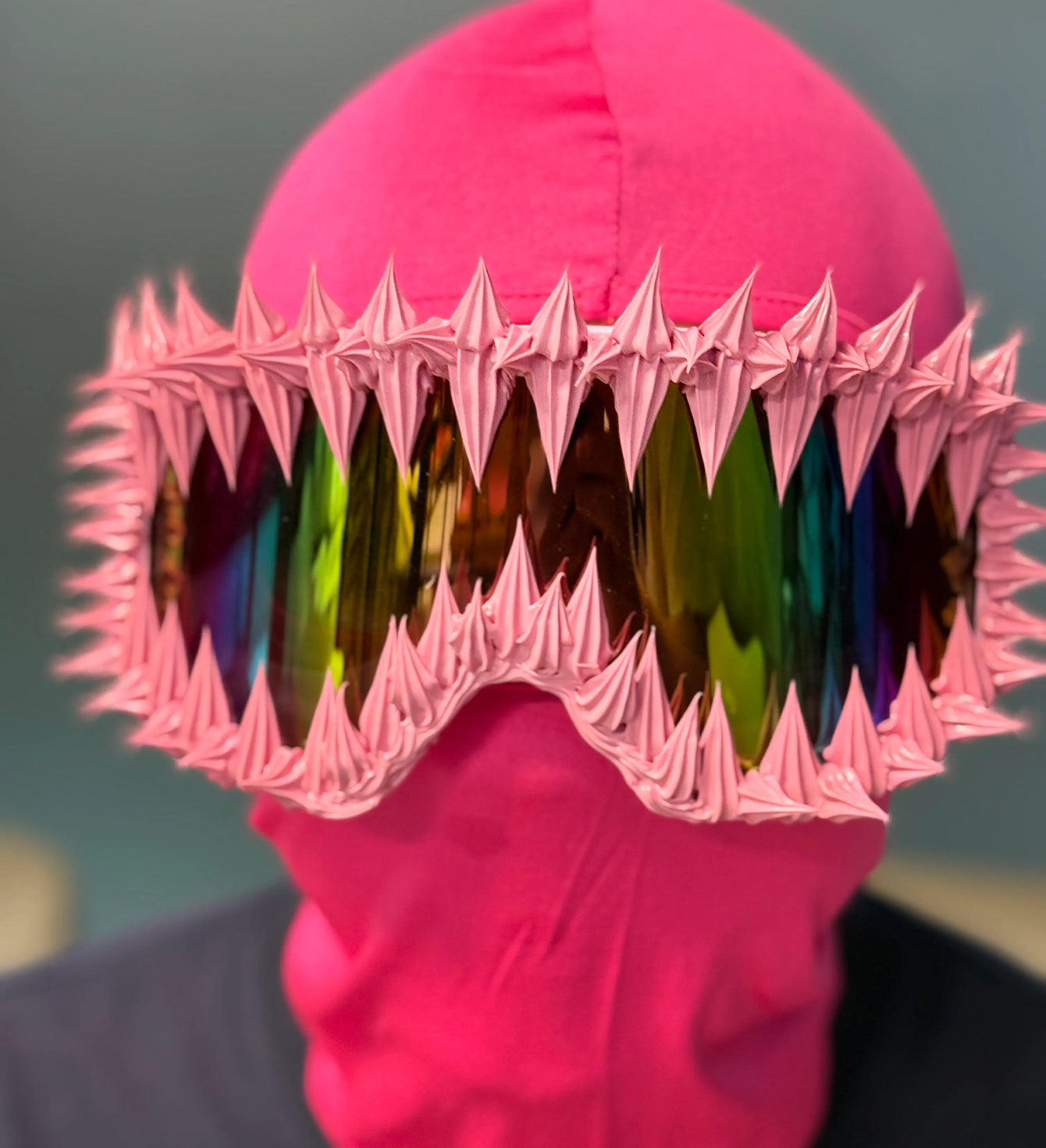 Skull-shaped gel face mask masquerade glasses