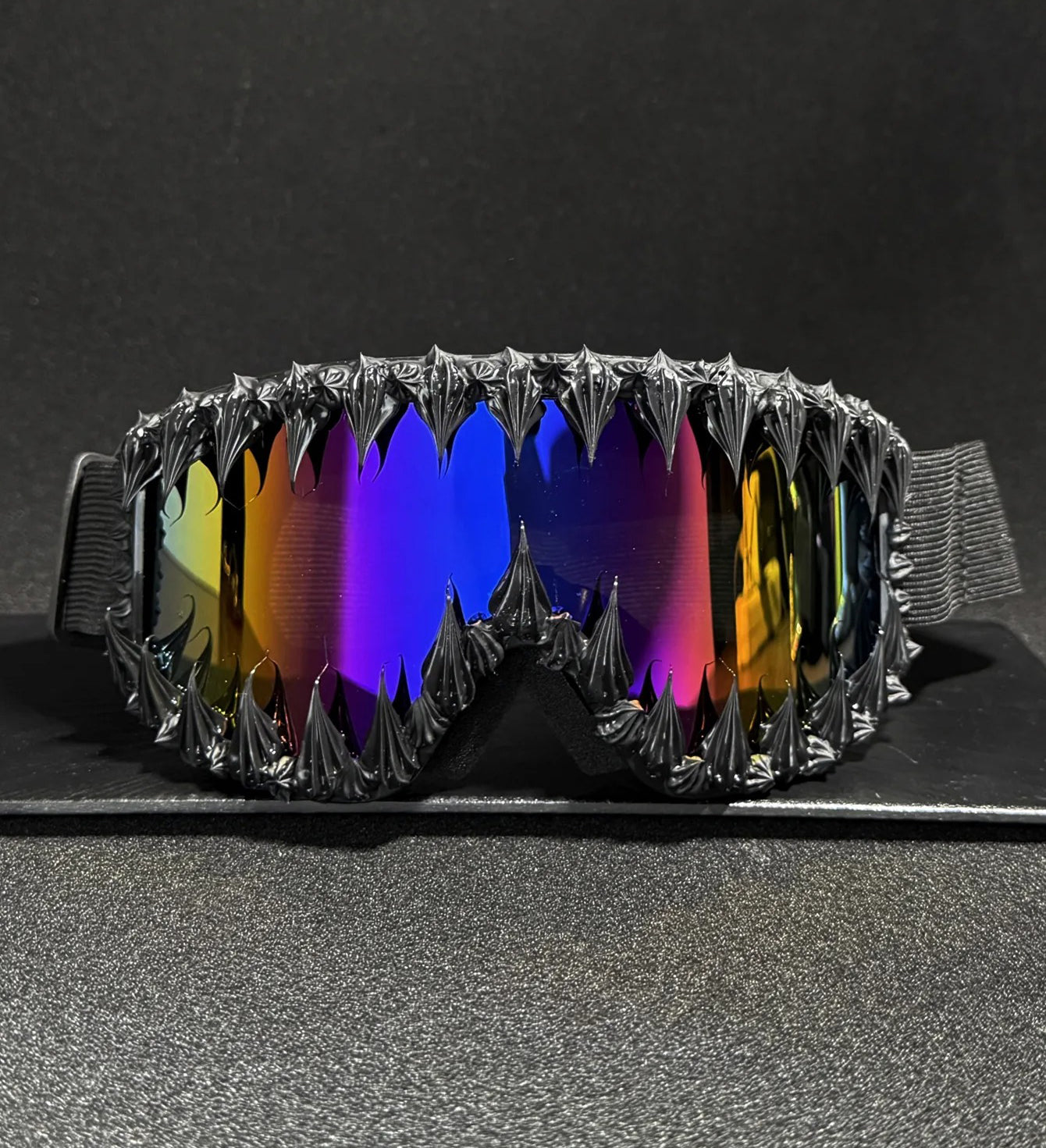 Skull-shaped gel face mask masquerade glasses