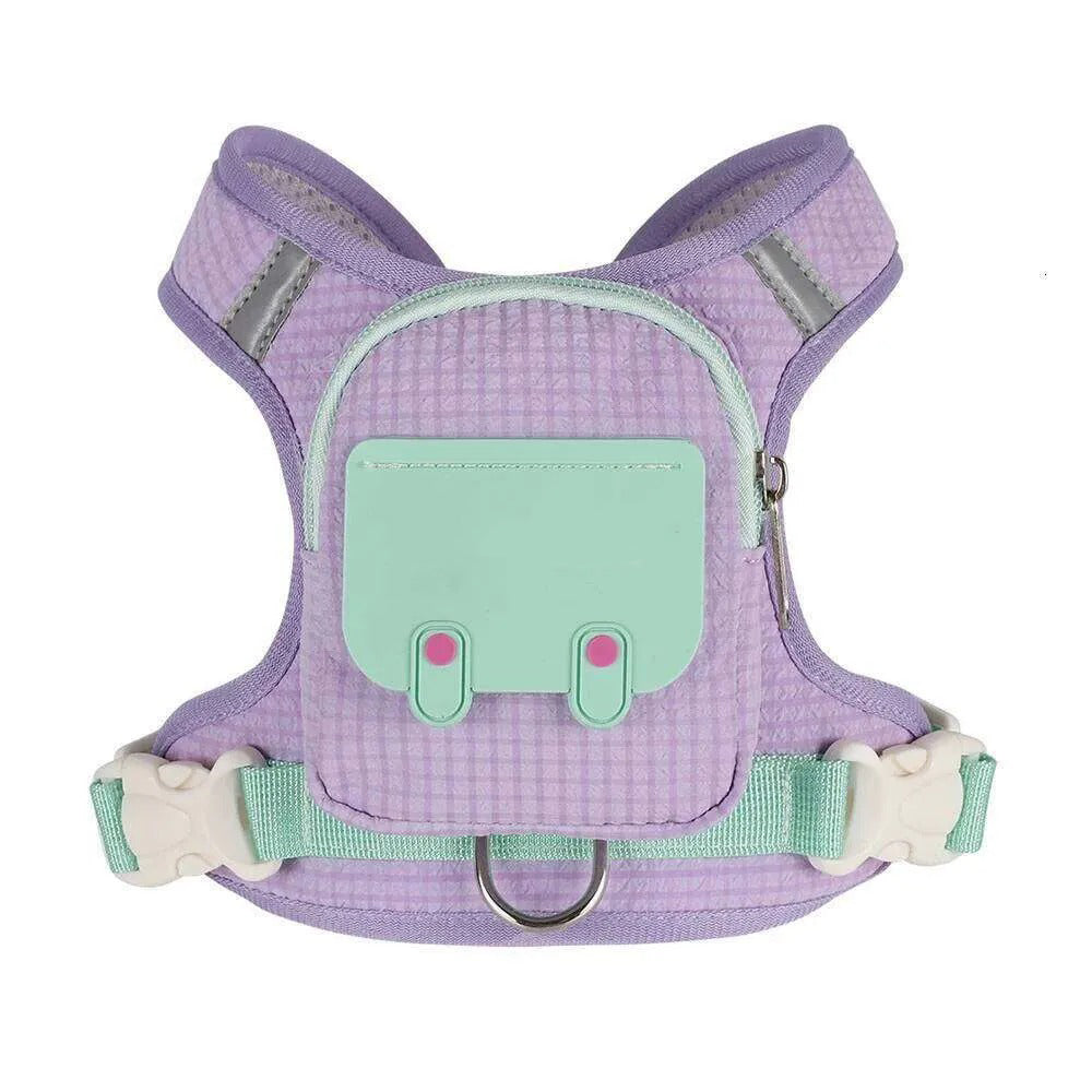 Reflective Pet Vest with Backpack — Comfortable Dog Walking Harness