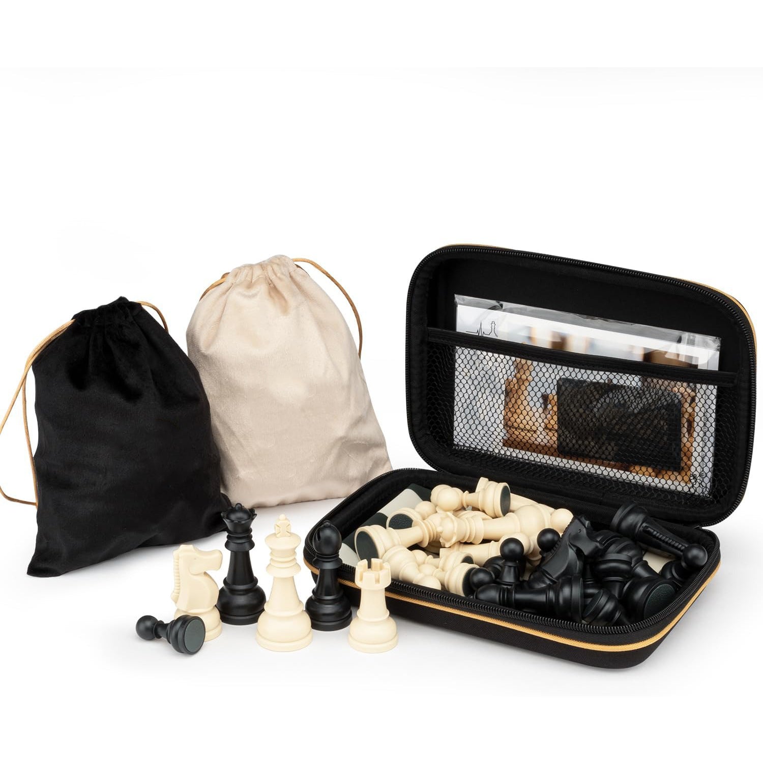 Foldable silicone chess set