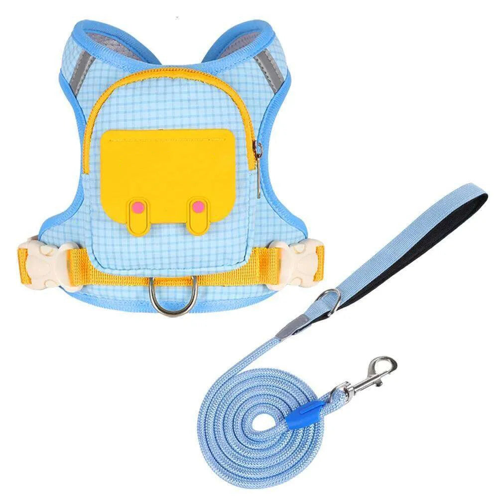 Reflective Pet Vest with Backpack — Comfortable Dog Walking Harness