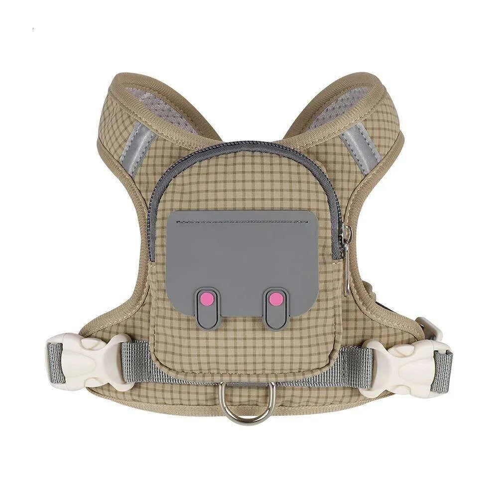 Reflective Pet Vest with Backpack — Comfortable Dog Walking Harness