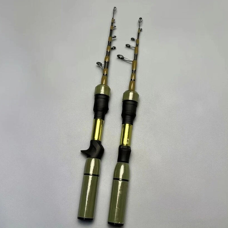 Telescopic carbon fiber ultralight fast casting spinning rod