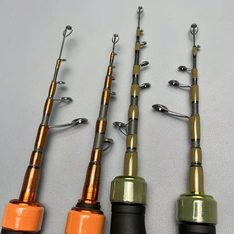 Telescopic carbon fiber ultralight fast casting spinning rod