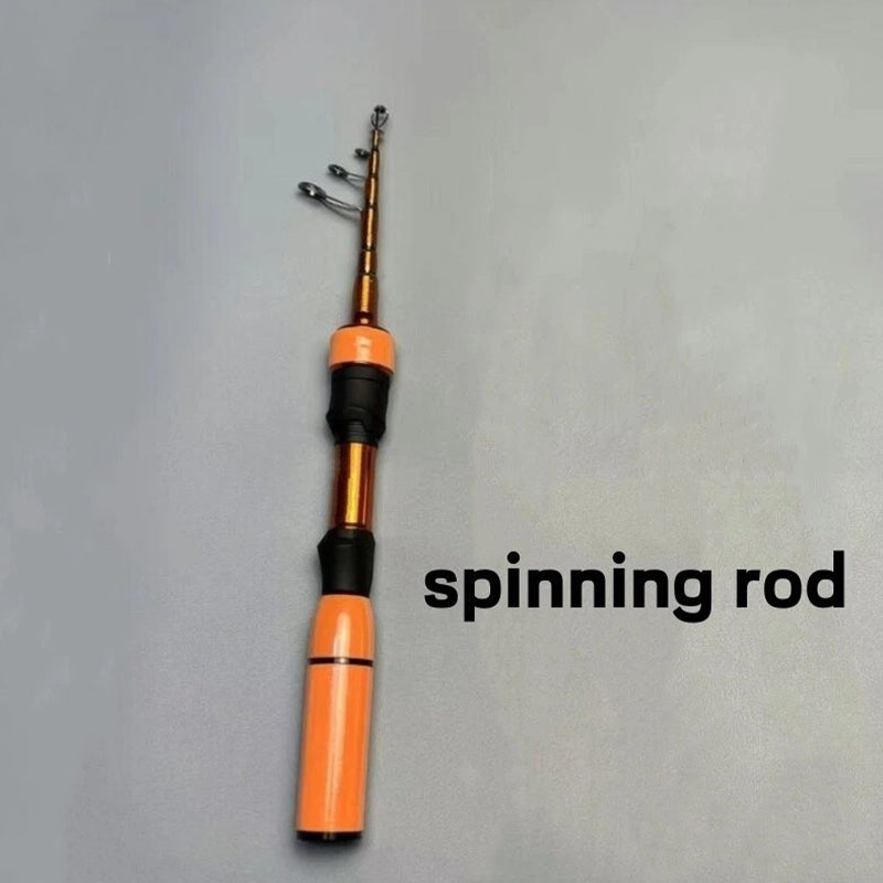 Telescopic carbon fiber ultralight fast casting spinning rod