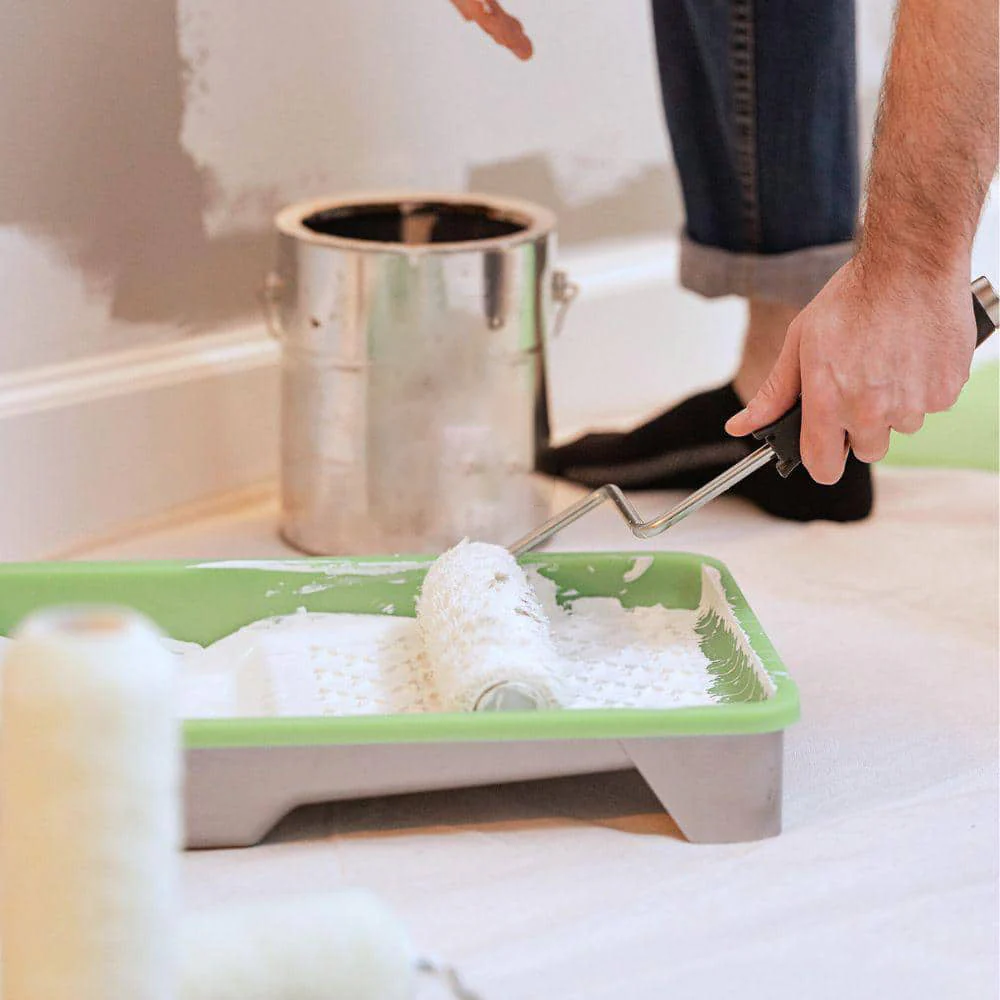 Tray Eco-Friendly Silicone Paint Tray with Liner and Lid