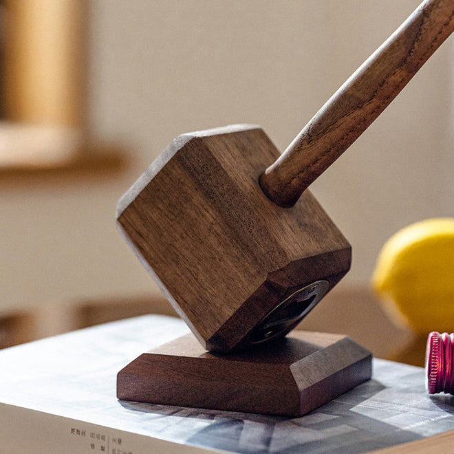 Handmade Wooden Hammer Bottle Opener Gift