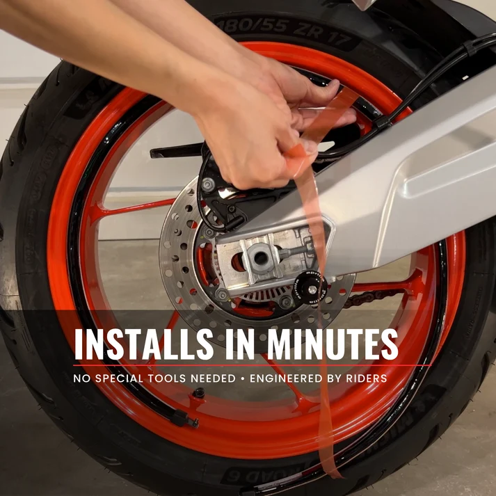 Wireless LED Motorcycle Wheel Light Rings with 360° Rim Glow, Remote Control & Night Riding Style Upgrade