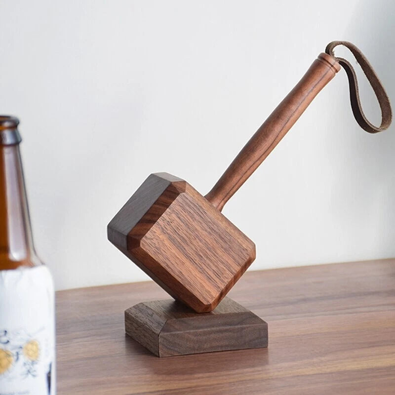 Handmade Wooden Hammer Bottle Opener Gift