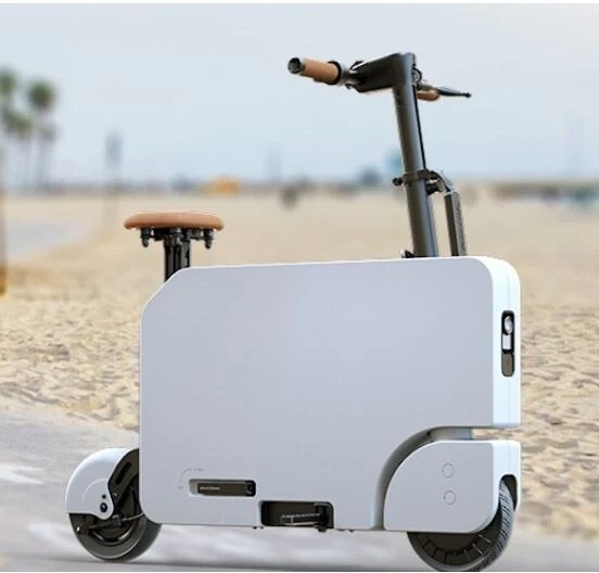 Compact Folding Electric Scooter with Portable Briefcase Design for Urban Commuting & Last-Mile Travel