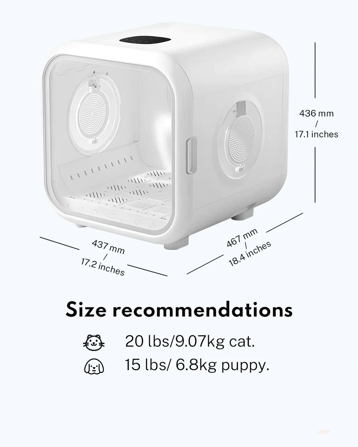 Smart Pet Dryer Box for Cats & Small Dogs