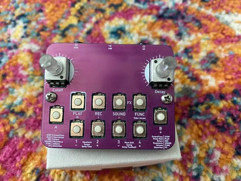 Ultra-Portable Acid Bass Synthesizer with 16-Step Sequencer, Built-In Effects & Pocket-Sized Music Creation