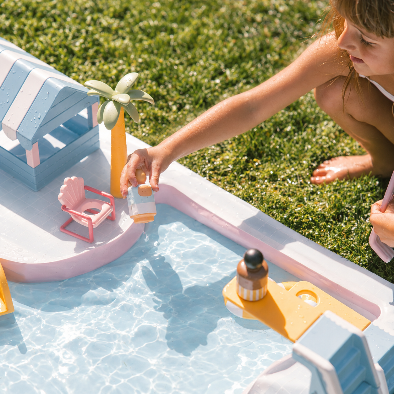 Bring the Backyard Water Park Home Splash, slide, dive & play — right in your own backyard.