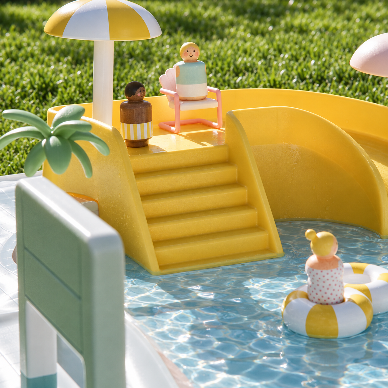 Bring the Backyard Water Park Home Splash, slide, dive & play — right in your own backyard.