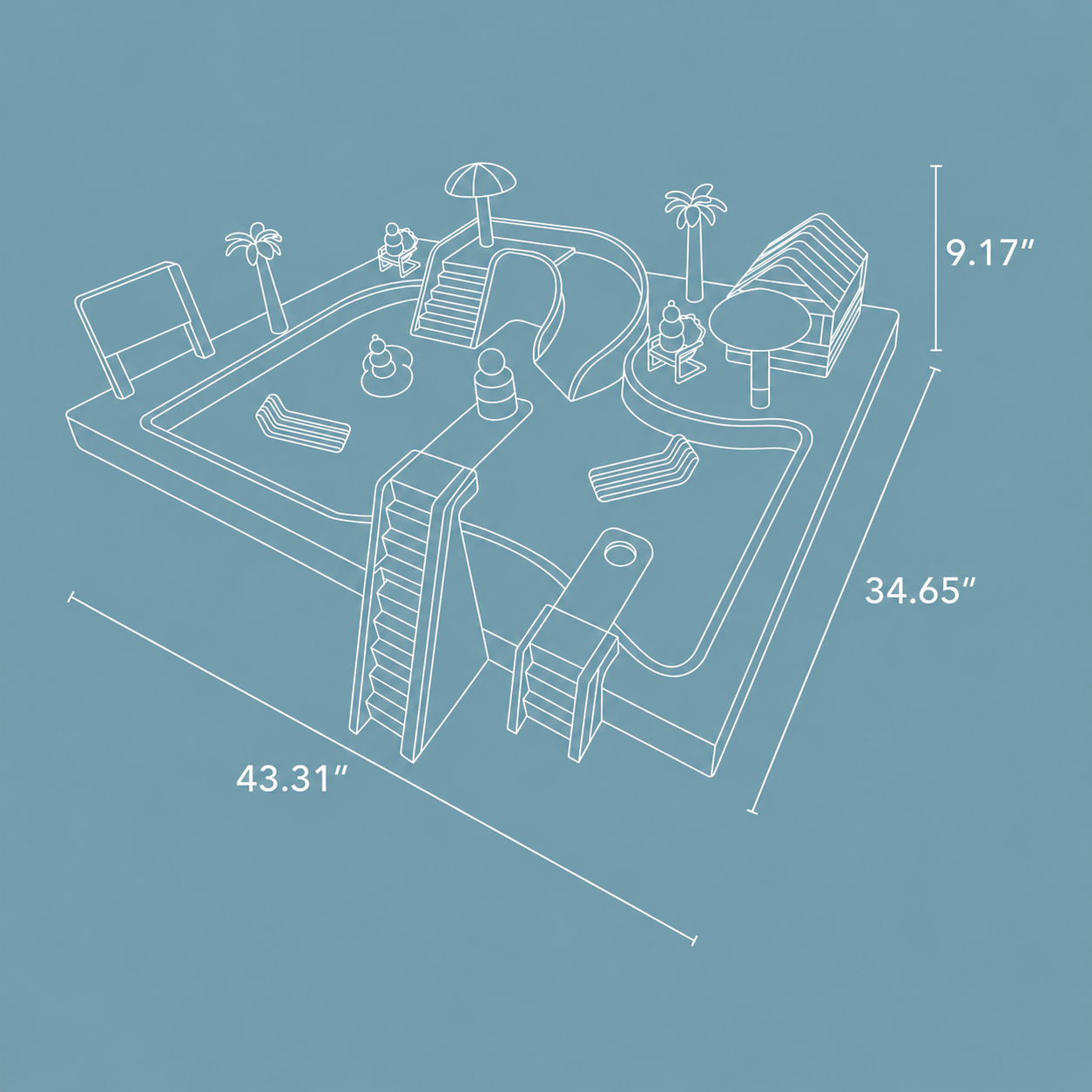 Bring the Backyard Water Park Home Splash, slide, dive & play — right in your own backyard.