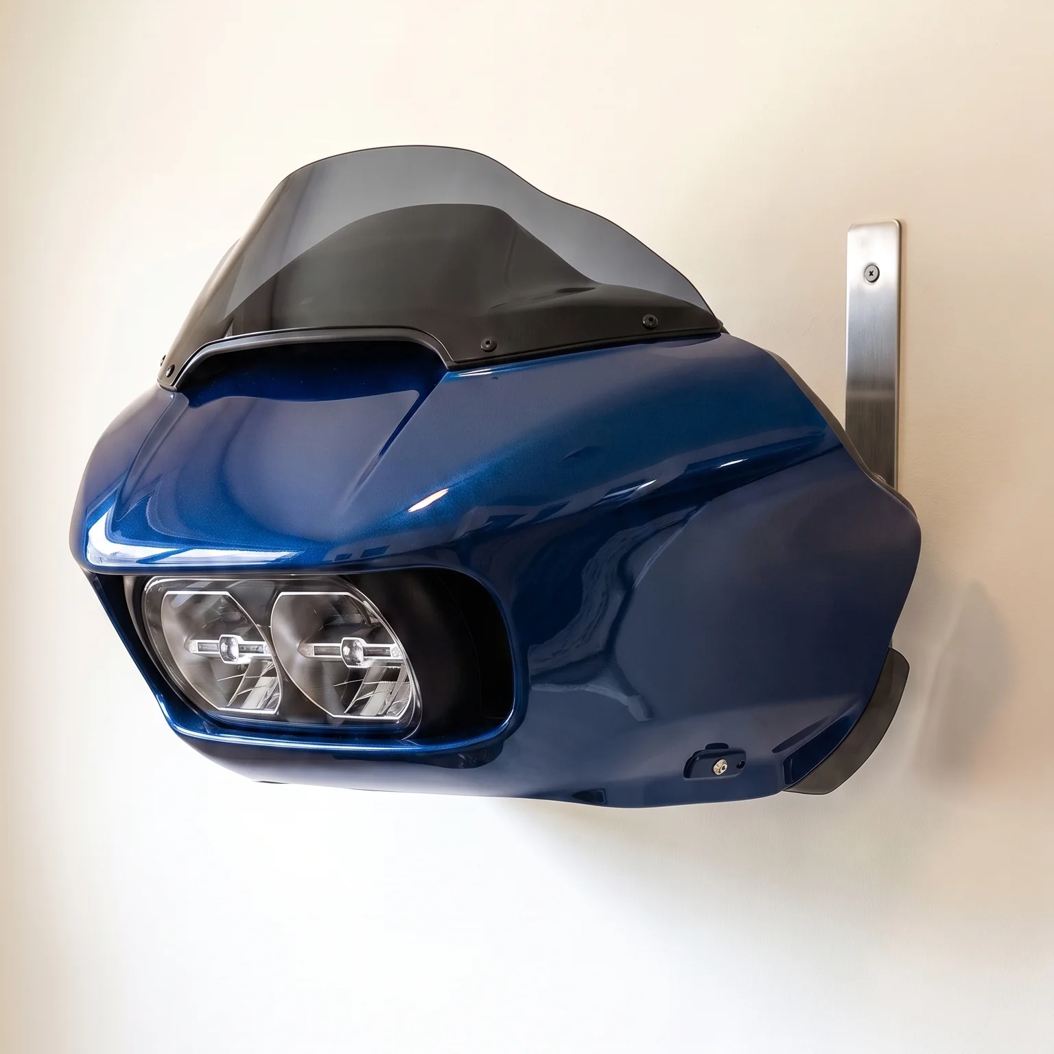 Wall-Mounted Motorcycle Fairing with LED Headlight & Remote – Statement Decor for Garage, Lounge & Office 