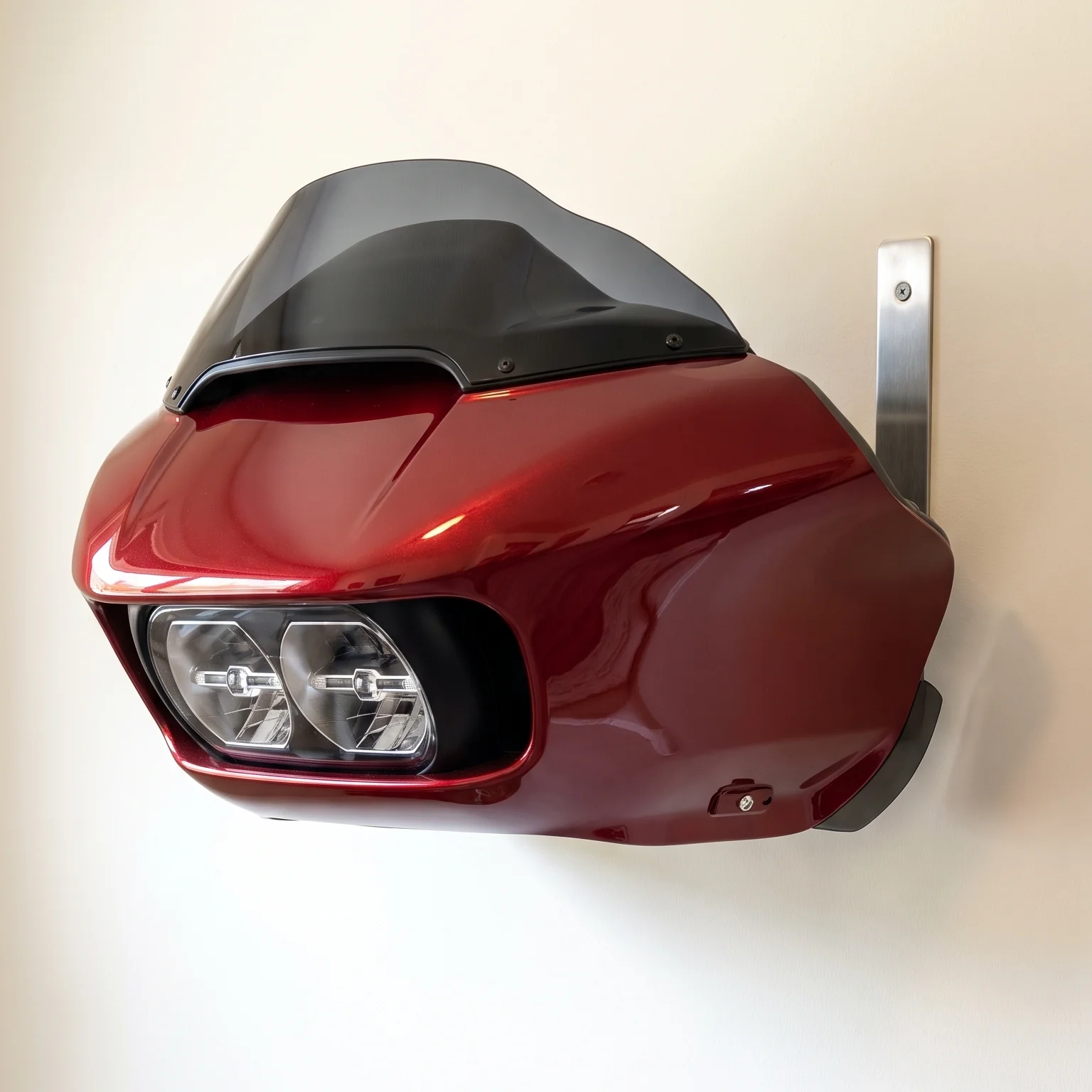Wall-Mounted Motorcycle Fairing with LED Headlight & Remote – Statement Decor for Garage, Lounge & Office 
