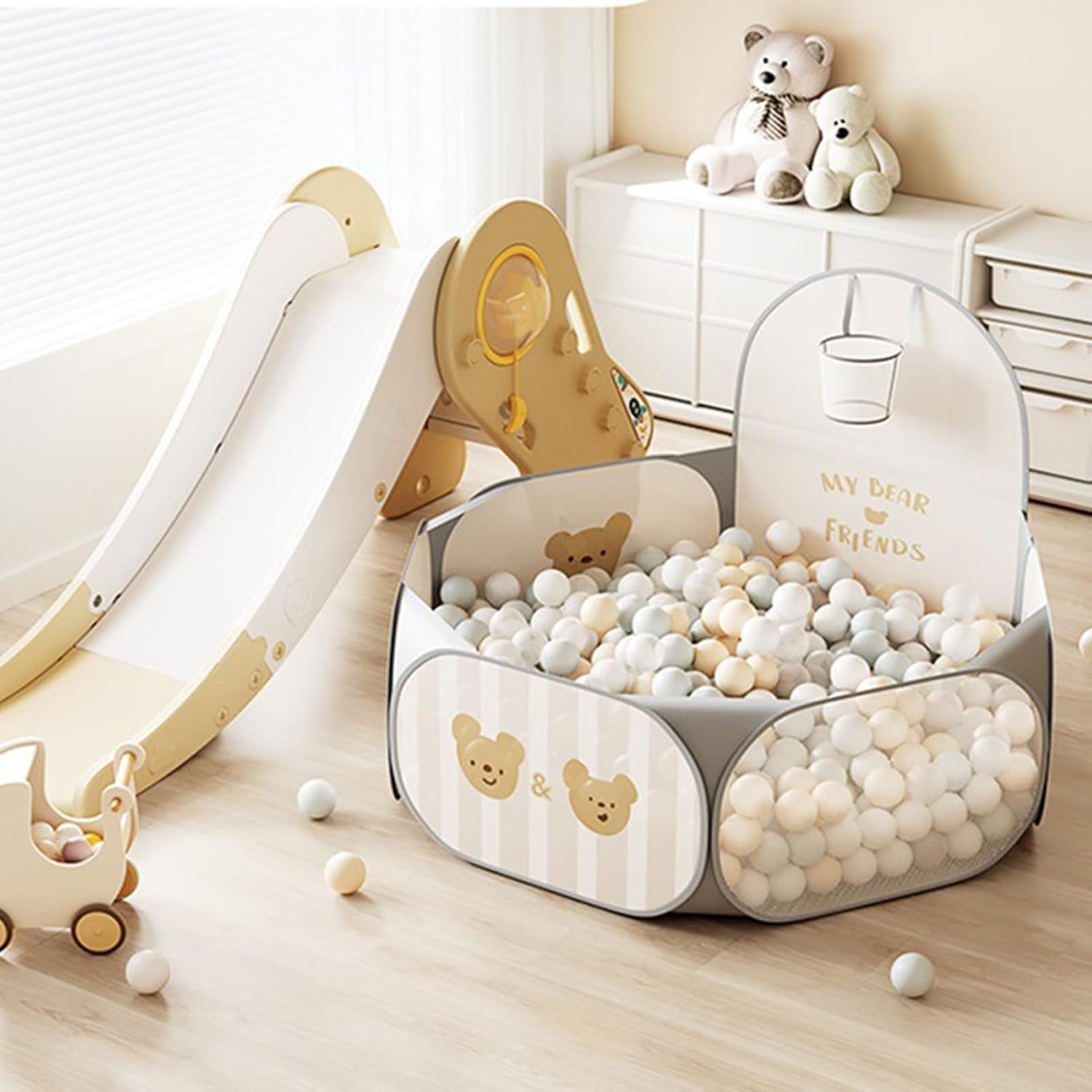 Foldable Ball Pit – Cartoon Play Tent for Indoor & Outdoor Fun