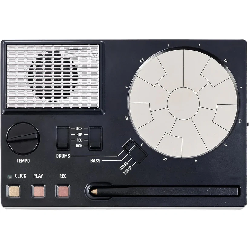 Compact Stylus Drum Machine – 4 Drum Kits & 4 Bass Sounds