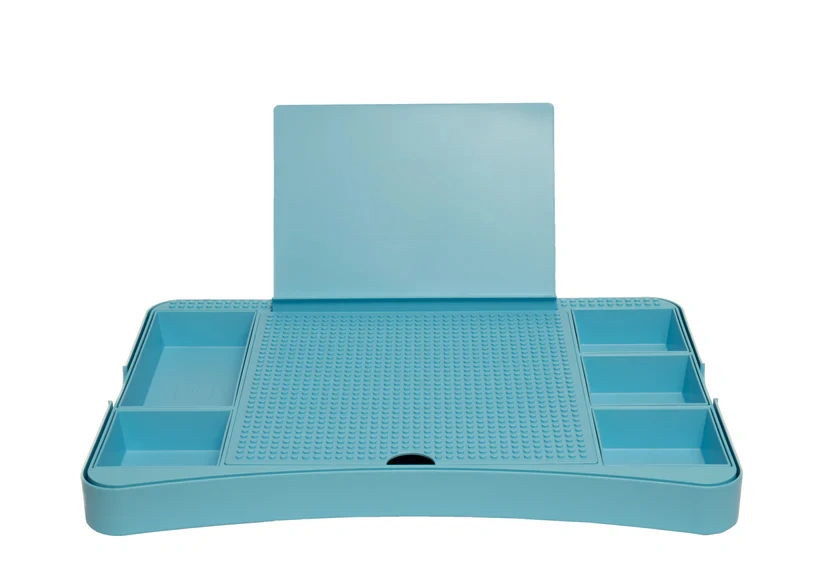 Portable Stud Desk – Build, Store & Create with Brick-Compatible Lap Desk 