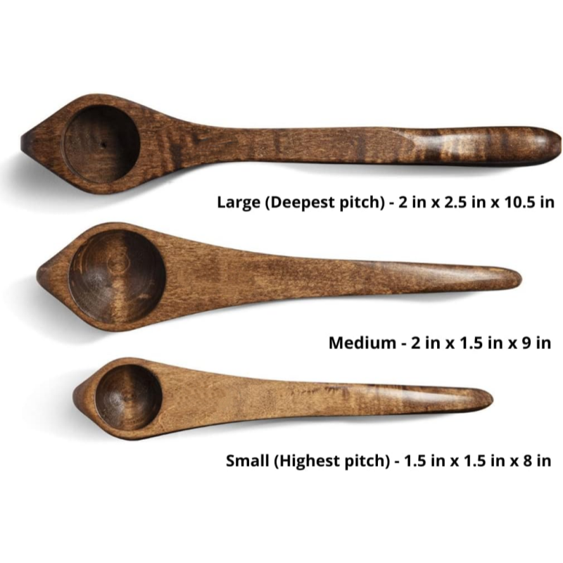 Handcrafted Maplewood Musical Spoons – Crisp Percussion, Easy to Play, Perfect Gift for All Ages
