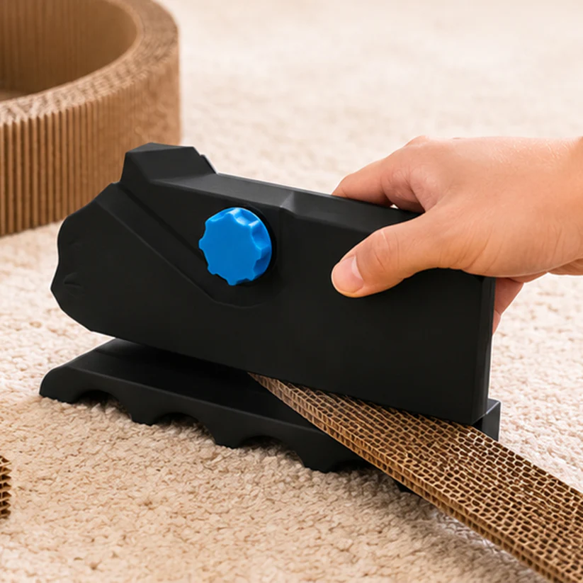 Cat scratching board cardboard cutter