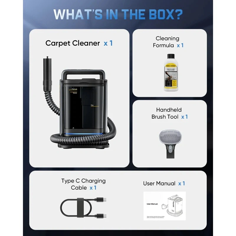 Cordless Portable Carpet Cleaner