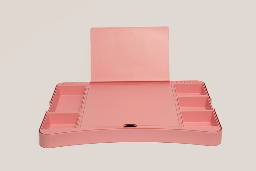 Portable Stud Desk – Build, Store & Create with Brick-Compatible Lap Desk 