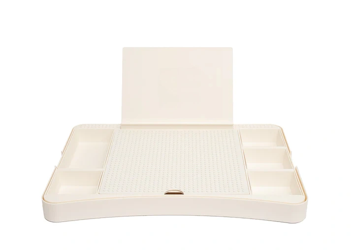 Portable Stud Desk – Build, Store & Create with Brick-Compatible Lap Desk 
