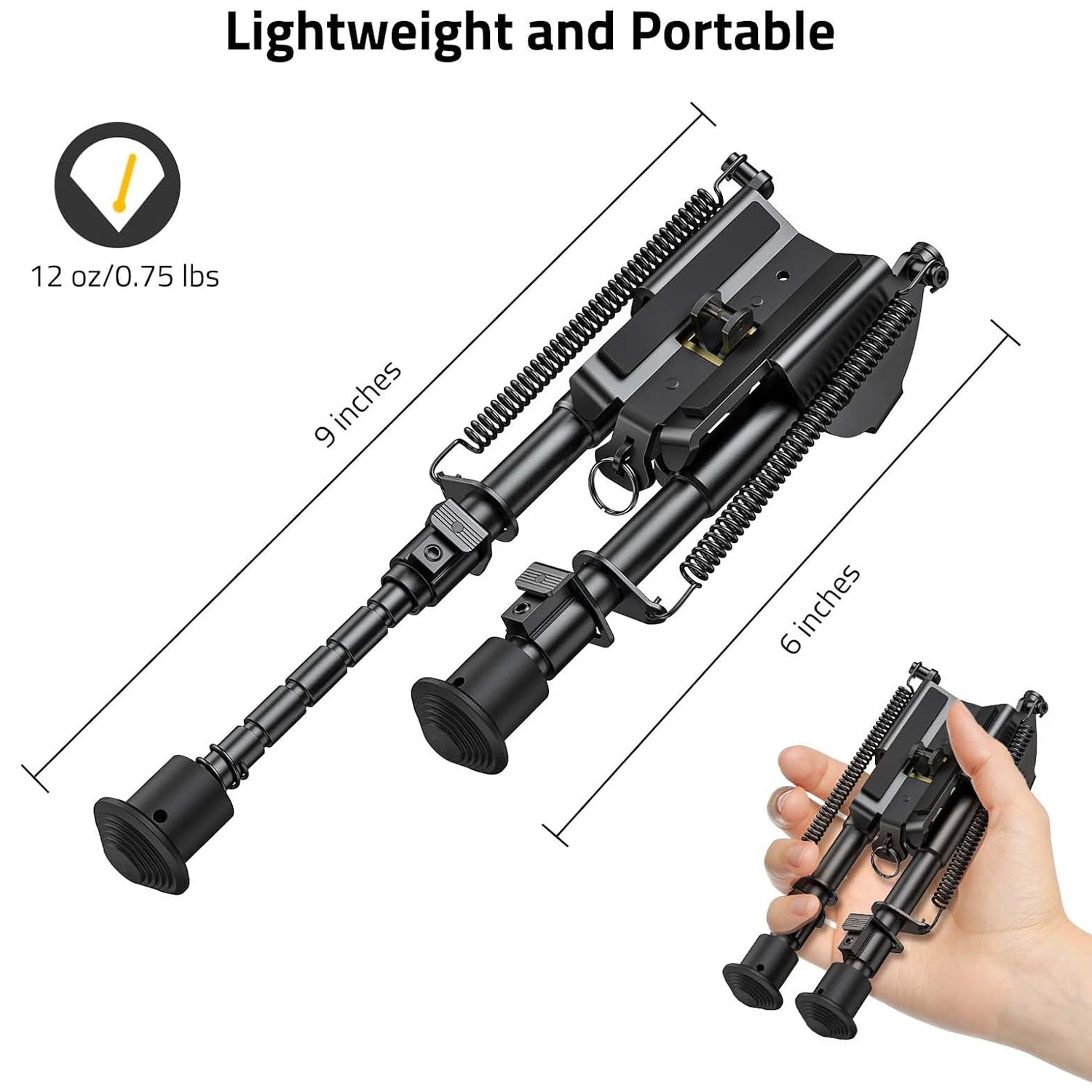 Adjustable Heavy-Duty Tactical Rifle Bipod