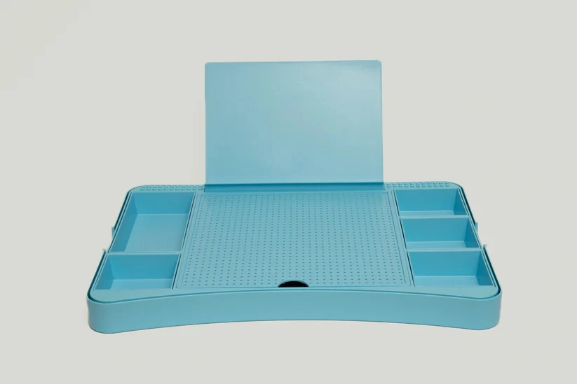 Portable Stud Desk – Build, Store & Create with Brick-Compatible Lap Desk 