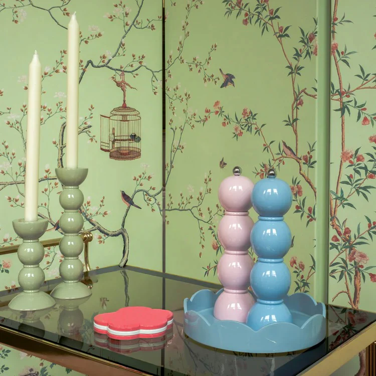 Periwinkle Bobbin Salt or Pepper Mill