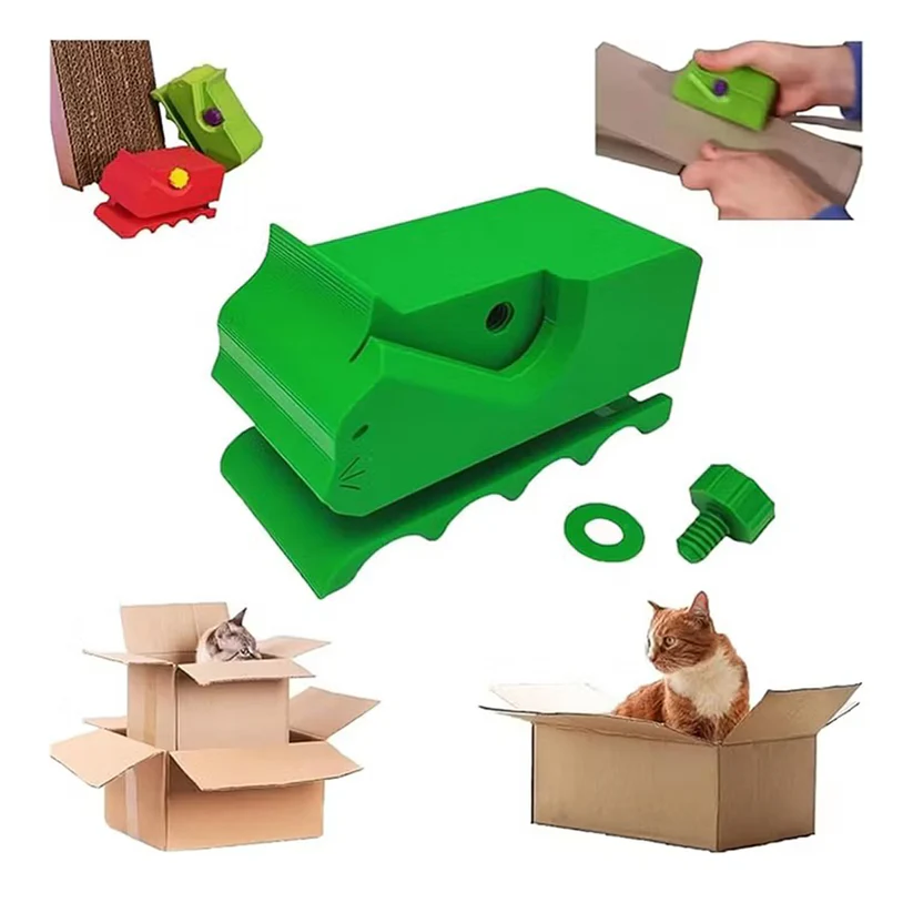Cat scratching board cardboard cutter
