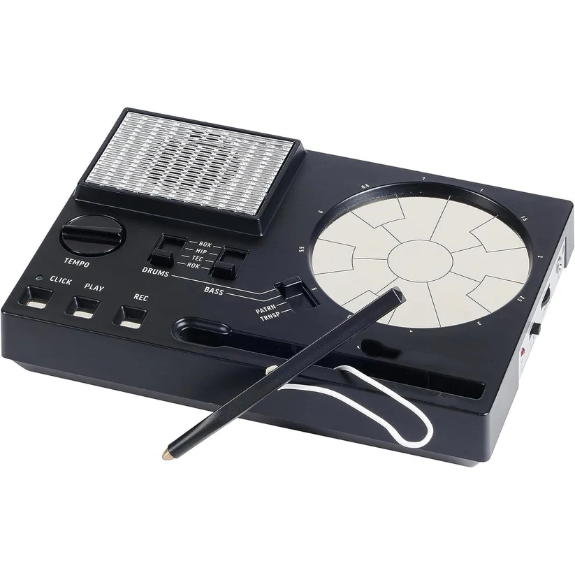 Compact Stylus Drum Machine – 4 Drum Kits & 4 Bass Sounds