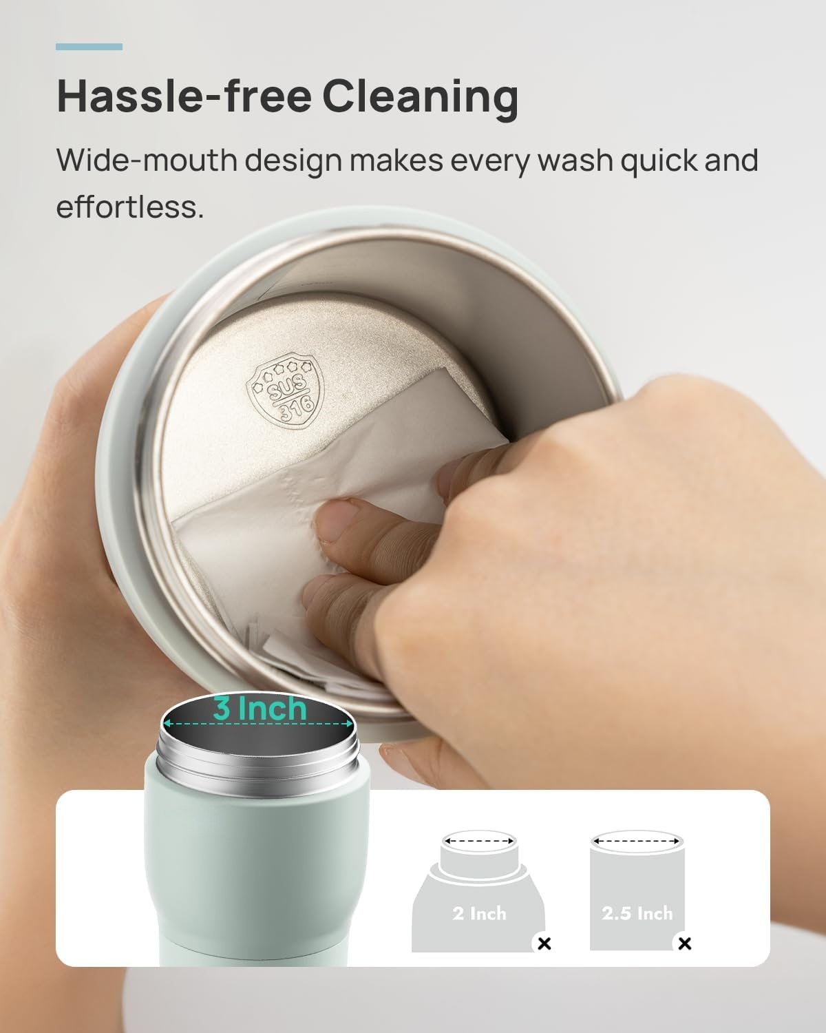 Portable Bottle Warmer – 2.5 Min Fast Heating, Built-in Sterilizer, 5 Temp Settings, USB-C Rechargeable 🍼⚡