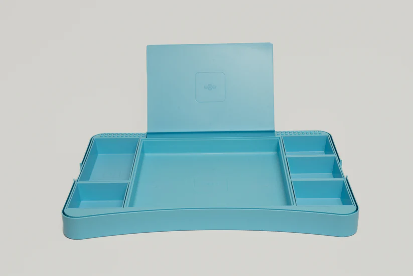 Portable Stud Desk – Build, Store & Create with Brick-Compatible Lap Desk 
