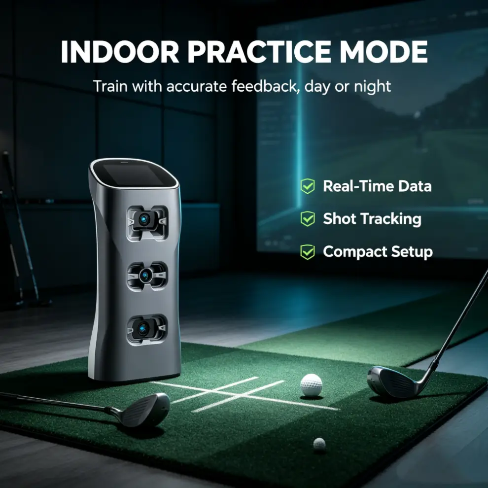 AI-Powered Golf Swing Monitor for Indoor & Outdoor Practice