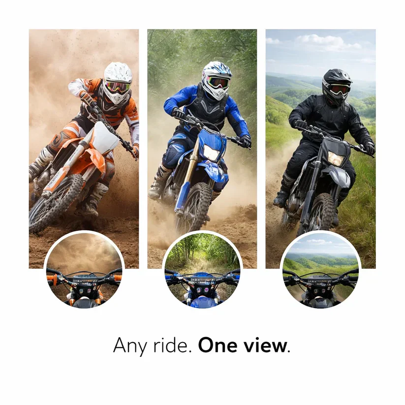 Motocross Goggles – Hands-Free POV Recording | One-Button Operation