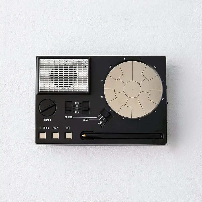 Compact Stylus Drum Machine – 4 Drum Kits & 4 Bass Sounds