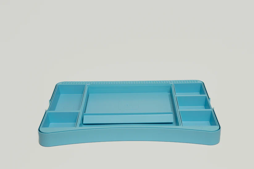 Portable Stud Desk – Build, Store & Create with Brick-Compatible Lap Desk 