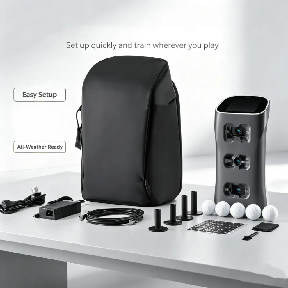 AI-Powered Golf Swing Monitor for Indoor & Outdoor Practice
