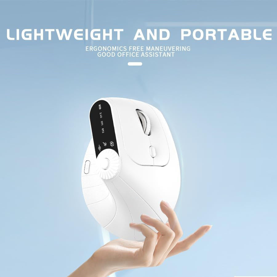 Smart Vertical Mouse – Ergonomic Wireless