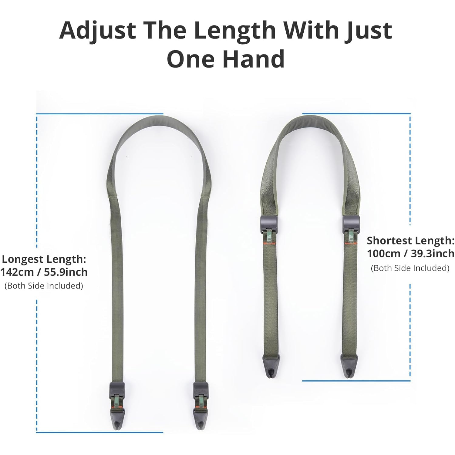 Adjustable Camera Shoulder Strap with Quick Release Plate