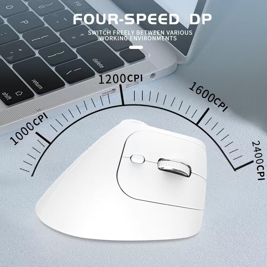 Smart Vertical Mouse – Ergonomic Wireless