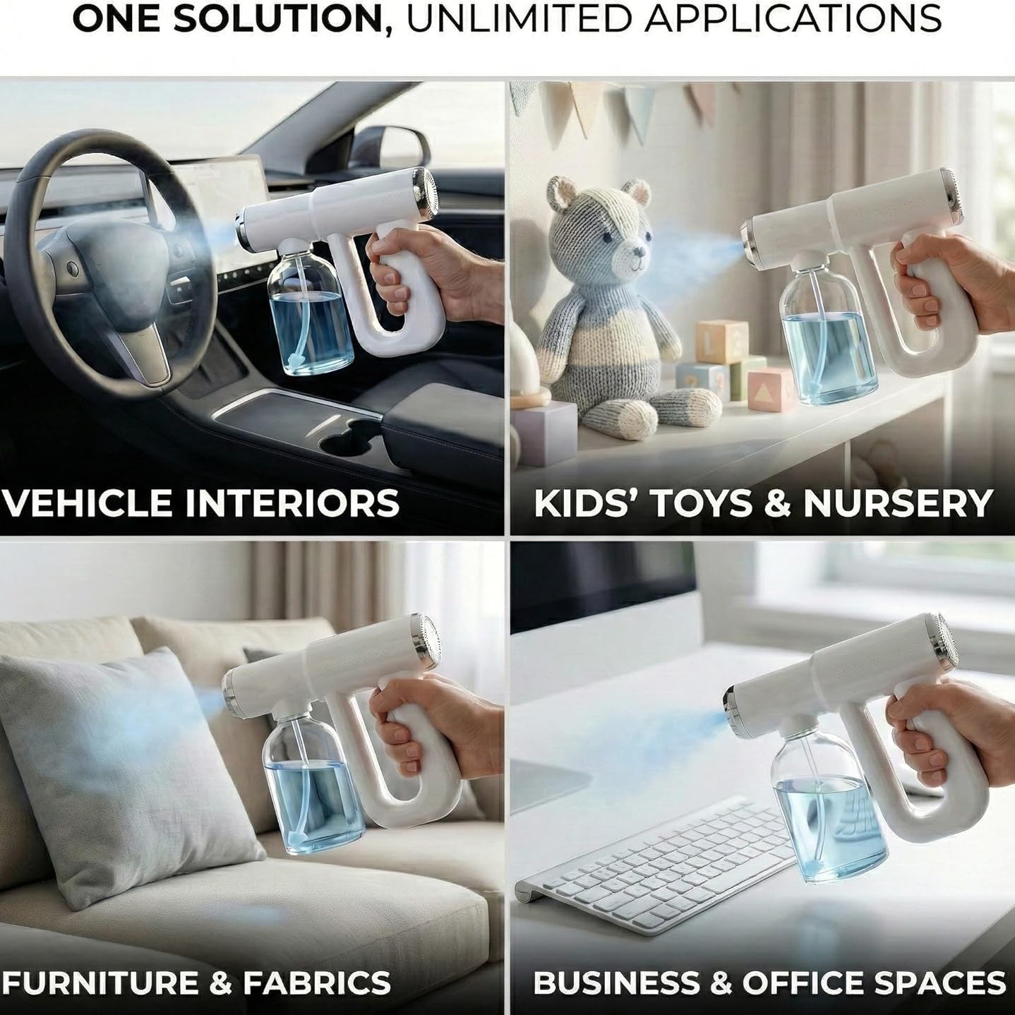 Professional Nano Spray Gun – Blue Light, Mister & Nano Steam