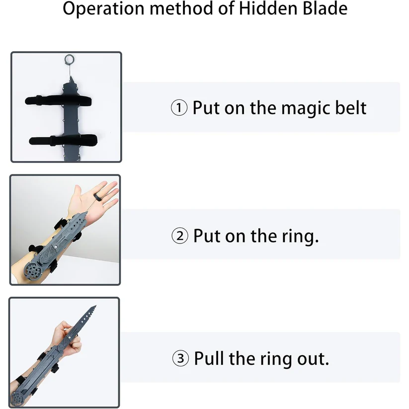 3D printed Connor's hidden blade model