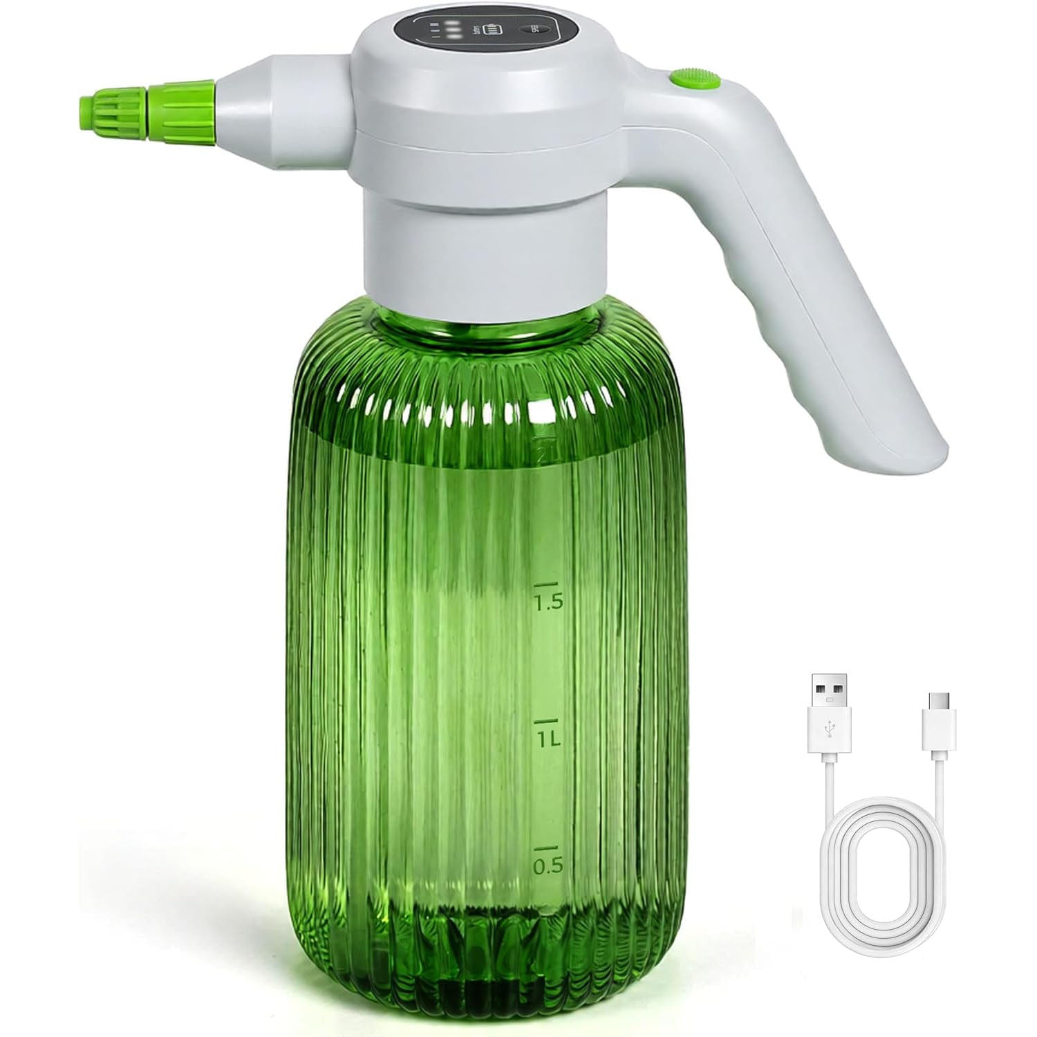 Electric Spray Bottle – 2L / 0.5 Gallon | 3-Speed Flow