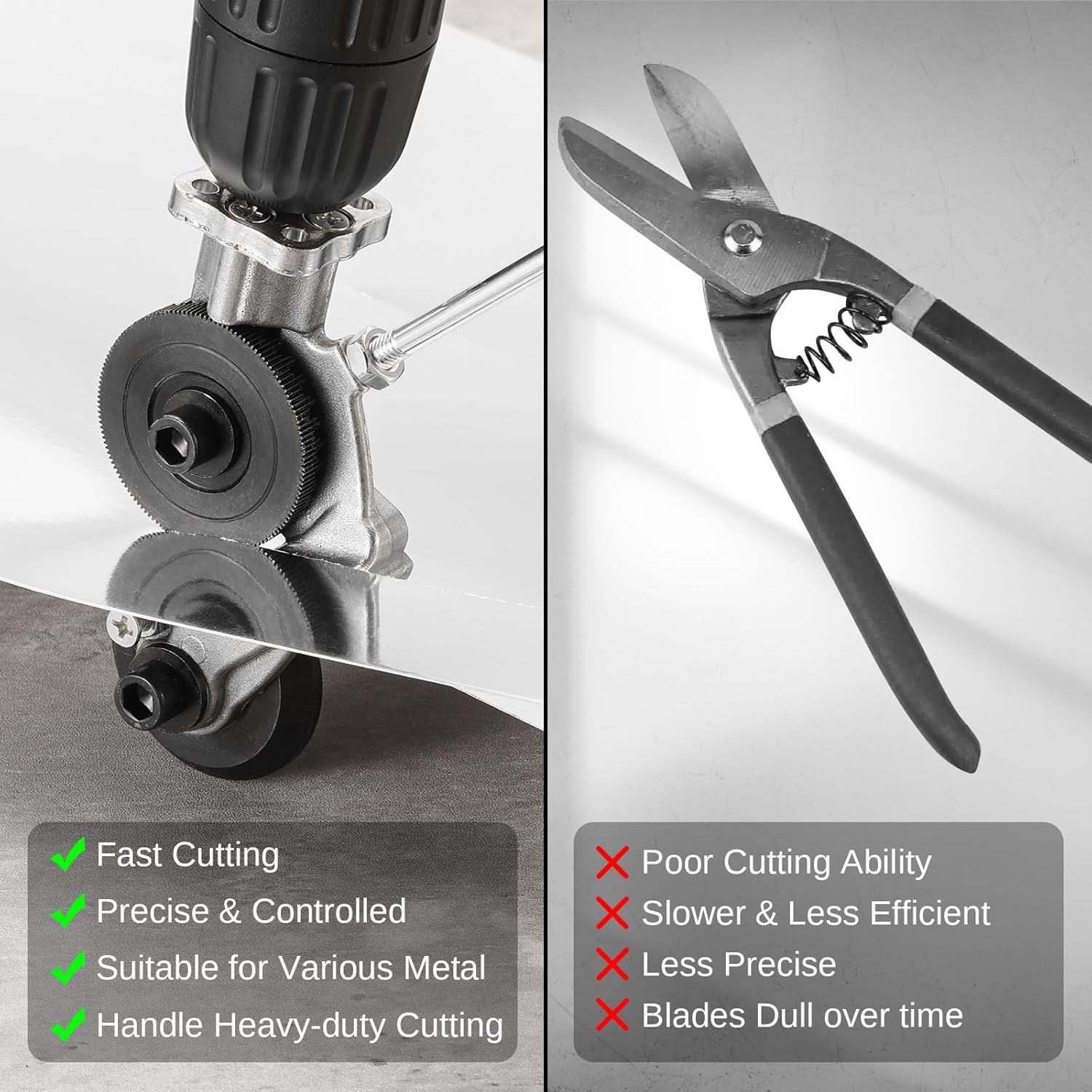 Electric Drill Metal Sheet Cutter Attachment – DIY Drill-Powered Metal Cutting Tool
