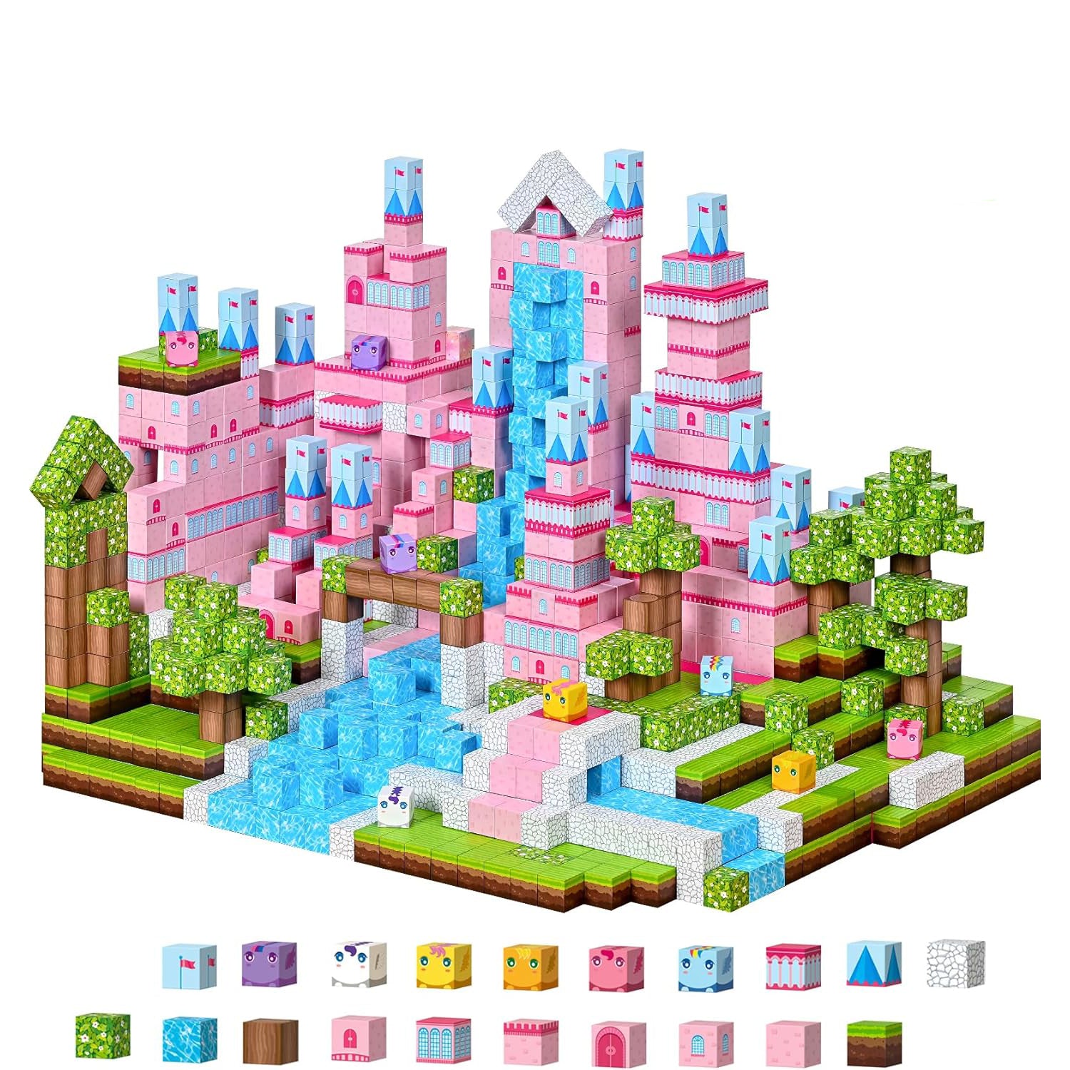 200-Piece Magnetic Building Blocks Set