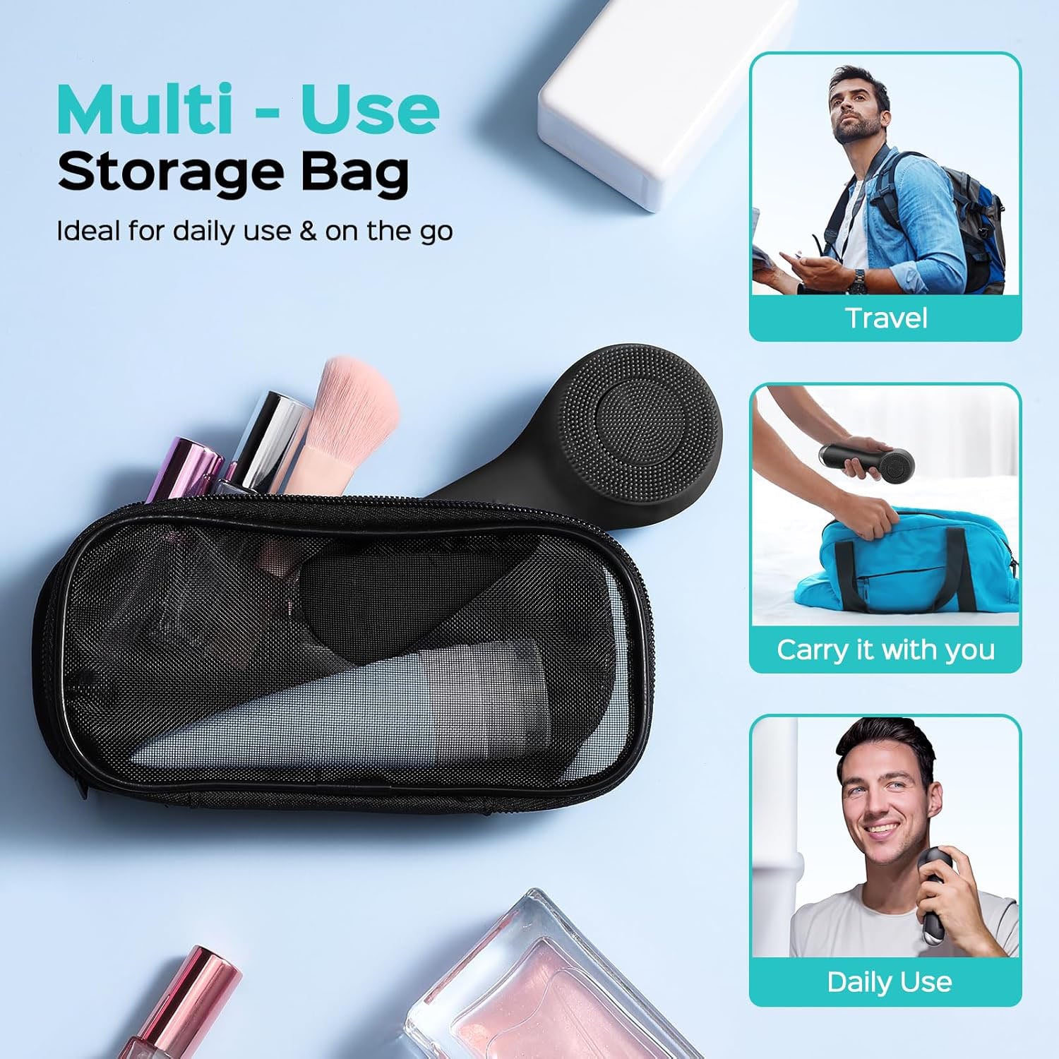 2-in-1 Spin & Vibration Face Scrubber
